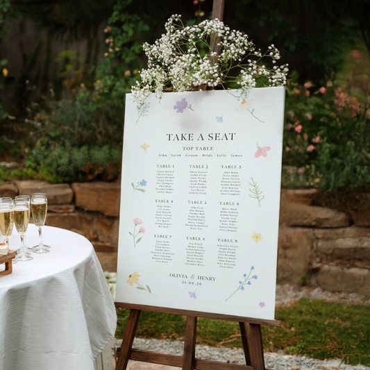 Elouise - Wildflower Wedding Signage Package